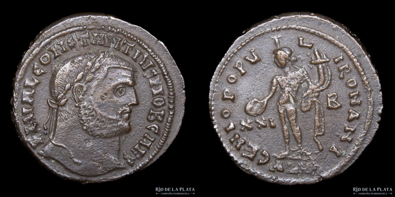 Constantius I Chlorus Caesar (292-305AD) Follis. Alexandria mint, struck 300AD. ...