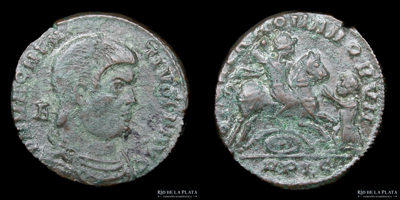 Magnentius (350-353AD) Follis. Lugdunum mint, struck 350-353AD. Bronze; 20mm; 4....