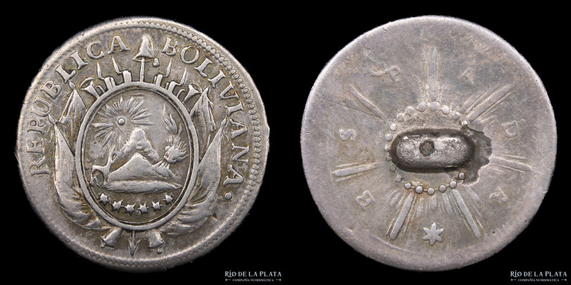 Bolivia. Botón.c1830. A clasificar. ESPADA. Plata; 20mm; 5.18g (VF)

USD 100 -...