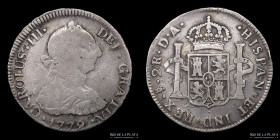 Santiago. Carlos III. 2 Reales 1779 DA. KM30