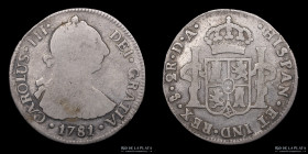 Santiago. Carlos III. 2 Reales 1781 DA. KM30