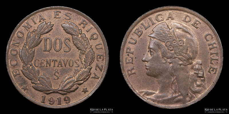 Chile. 2 Centavos 1919. Cobre; 22.5mm; 5g. KM164 (XF)

USD 30 - 60

Nota: Al...