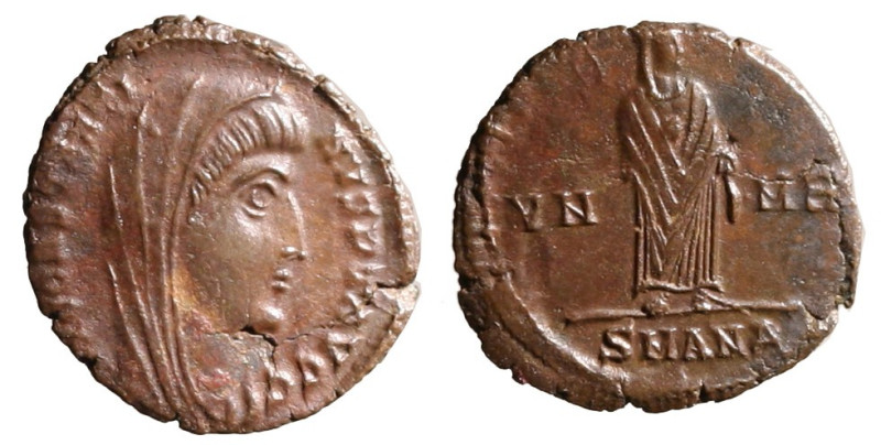 DIVO COSTANTINO I (347-348) AE per Antiochia. Busto velato di Costantino a ds. R...