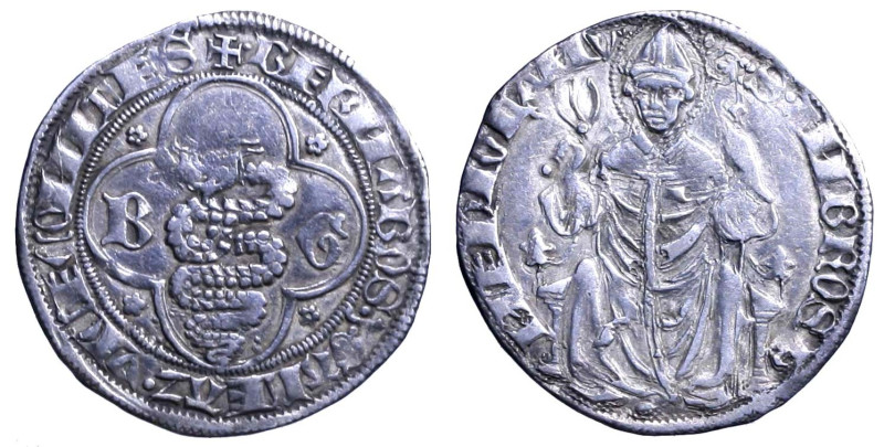 MILANO. Bernabò e Galeazzo II Visconti (1354-1378) Grosso. Biscione visconteo tr...