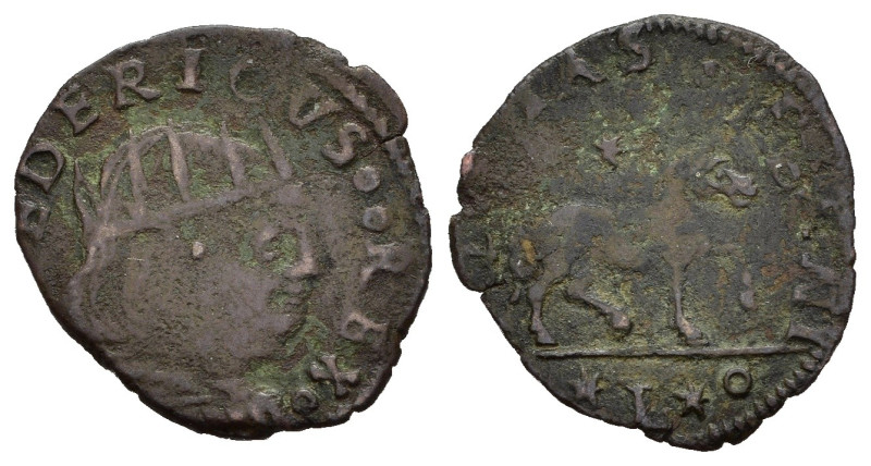 NAPOLI. Federico III d'Aragona (1496-1501). Cavallo. AE (1,31 g). D/ Busto coron...