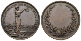 MEDAGLIE ITALIANE – REGNO D’ITALIA- UMBERTO I (1878-1900) – ESPOSIZIONE PROVINCIA MILANO – LODI. Medaglia di tipo premiale, non portativa, emessa per ...