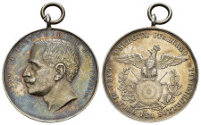 Medaglie Italiane. Regno d'Italia. Vittorio Emanuele III. Esercito Italiano. Medaglia Gara di tiro fra sottufficiali. Ag (12,40 g - 30,3 mm). Colpetto...