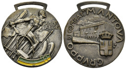 MEDAGLIE ITALIANE – REGNO D’ITALIA - VITTORIO EMANUELE III (1900-1945) – MANTOVA – GUERRA DI LIBERAZIONE (1943-1945). Medaglia, portativa con cambrett...