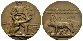 MEDAGLIE ITALIANE – REGNO D’ITALIA - VITTORIO EMANUELE III (1900-1945) – VENTENNIO FASCISTA – COLONIALE - AOI. Medaglia, non portativa commemorante la...