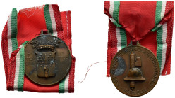 MEDAGLIE ITALIANE – REGNO D’ITALIA –VITTORIO EMANUELE III (1900-1945) VENTENNIO FASCISTA – VERCELLI - PIEMONTE. Medaglia, portativa con appiccagnolo a...