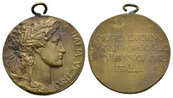 MEDAGLIE ITALIANE – REGNO D’ITALIA- VITTORIO EMANUELE III (1900-1945) – WW1. Medaglia, portativa con appiccagnolo, emessa per ricordare la vittoria de...