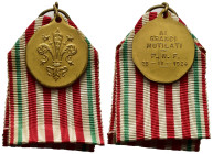 MEDAGLIE ITALIANE – REGNO D’ITALIA - VITTORIO EMANUELE III (1900-1945) – MUTILATI – PNF – FIRENZE - RARA. Medaglia, portativa con appiccagnolo ed anel...