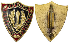 Medaglie Italiane. VENTENNIO FASCISTA. Distintivo Regio Esercito Divisione D'Assalto "Littorio". 11,85 g - 31x39 mm. Smalti integri, raro e in ottimo ...