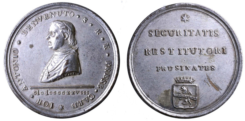 FROSINONE. G. Antonio Benvenuto (1765-1838) Medaglia 1828 (opus: Gennari) (Ø: mm...