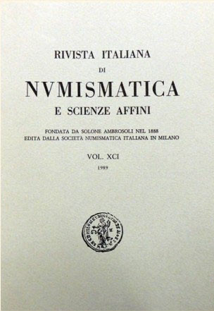 Rivista Italiana di Numismatica (RIN) – 1989. Milano, 1989, pp. 340, riccamente ...