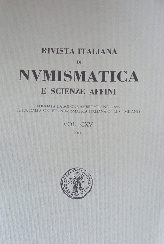 Rivista Italiana di Numismatica (RIN) - 2014