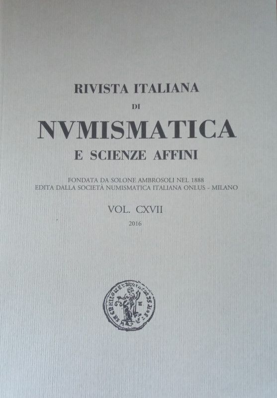 Rivista Italiana di Numismatica (RIN) - 2016