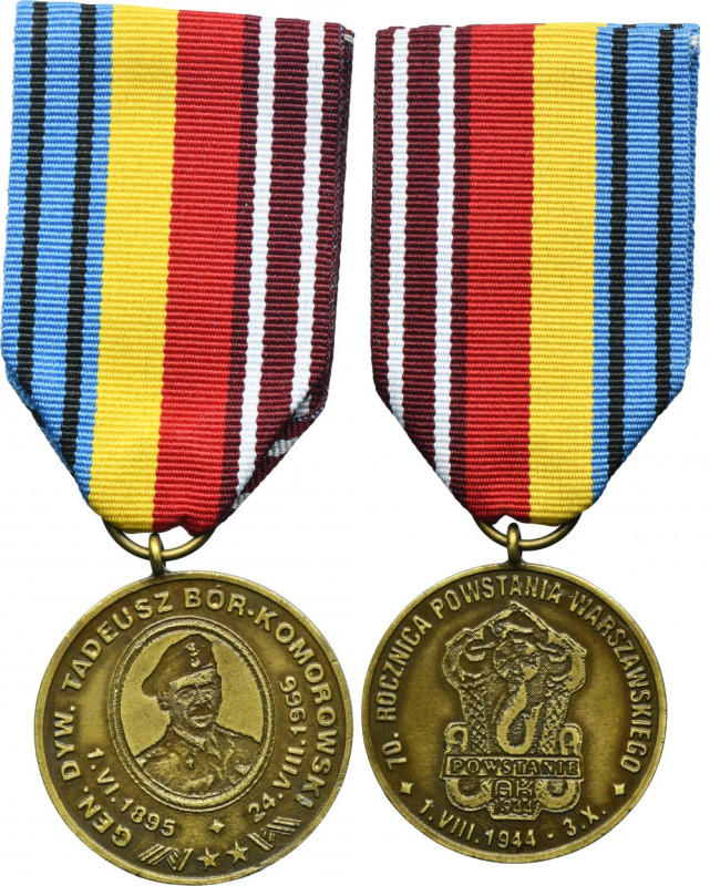 III RP, Commemorative Medal of Maj. Gen. Tadeusz Bór-Komorowski On the obverse t...