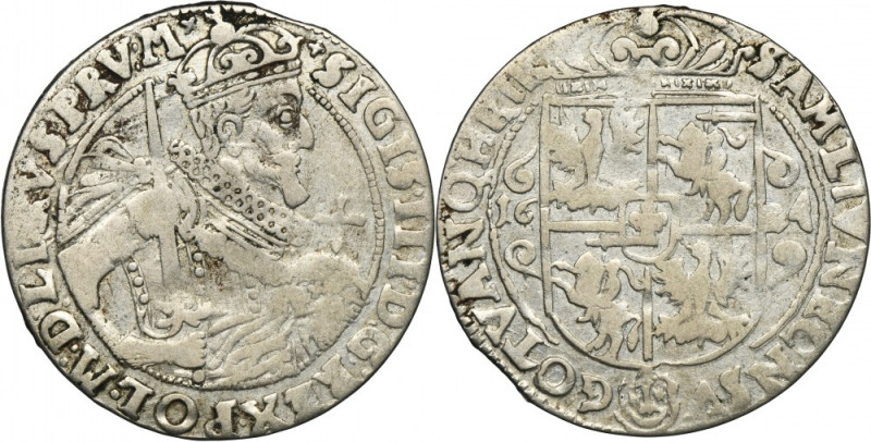 Sigismund III Vasa, 1/4 Thaler Bromberg 1624 - PRV M Variety with ending of obve...