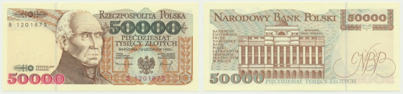 50.000 złotych 1993 - B - Emisyjny stan zachowania.&nbsp; 
Reference: Miłczak 1...