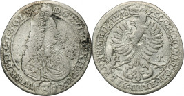Silesia, Duchy of Oels, Silvius II Friedrich, 3 Kreuzer Oels 1695 IIT - RARE R4