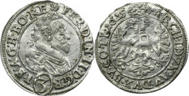 Silesia, Habsburg rule, Ferdinand II, 3 Kreuzer Oppeln 1625 SF - RARE R4