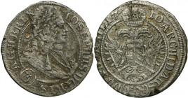 Silesia, Habsburg rule, Joseph I, 3 Kreuzer Breslau 1710 FN