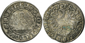 Silesia, Duchy of Liegnitz-Brieg-Wolau, Georg III, Ludwig IV, Christian, 1 Kreuzer Brieg 1653 - VERY RARE R8-