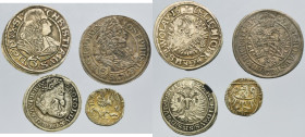 Set, Silesia, Habsburg rule, Heller, 1 Kreuzer and Kreuzer (4 pcs.)