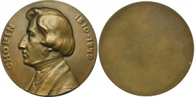 Medal to commemorate the 100th anniversary of Fryderyk Chopin's birth 1909 - VERY RARE RRR