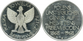 Medal minted in Switzerland for the centenary of the Museum in Rapperswil 1968