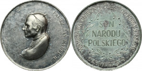 Medal minted on the occasion of the pilgrimage of John Paul II 1979