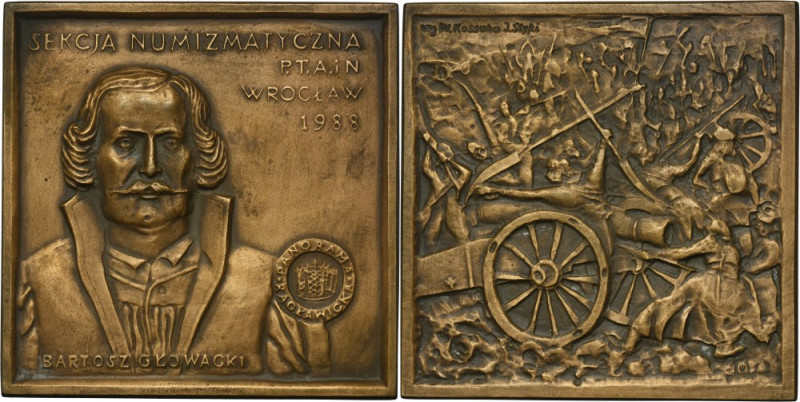 Medal Numismatic Section of PTAiN Wrocław 1988 - Bartosz Głowacki Medal on the o...