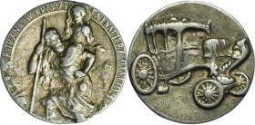 Automobile medal with St. Christopher