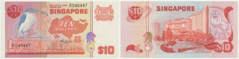 Singapore, 10 Dollars (1980) Uncirculated note with no signs of circulation.
 B...