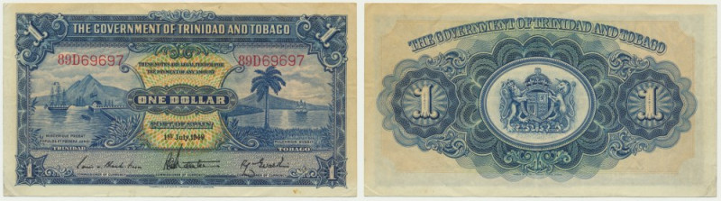 Trinidad & Tobago, 1 Dollar 1949 - rare date Rare date.&nbsp; Never washed or pr...