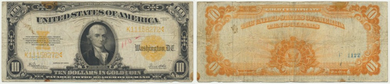 USA, Gold Certificate, 20 Dollars 1922 - Speelman & White - Signatures&nbsp;Spee...