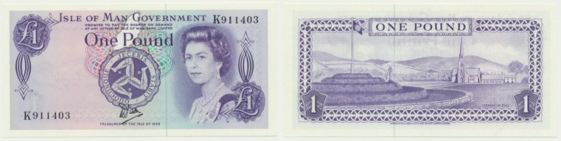 Isle of Man, 1 Pound 1979 Uncirculated.
 Emisyjny stan zachowania.
Reference: ...