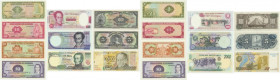 Group of banknotes from South America (10 pcs.)