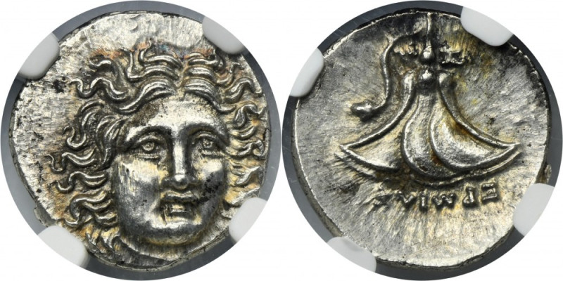 Greece, Perseus, Drachm - NGC MS - ex. Dr. Max Blaschegg Coin with MS grade by N...