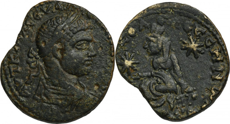 Roman Provincial, Mesopotamia, Edessa, Severus Alexander , AE Dark brown patina,...