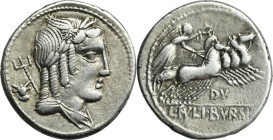 Roman Republic, L. Iulius Bursio, Denarius