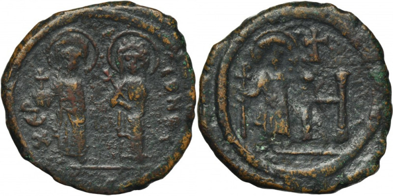 Byzantine Empire, Maurice Tiberius, 8 Pentanummia / Follis Byzantine Empire Maur...