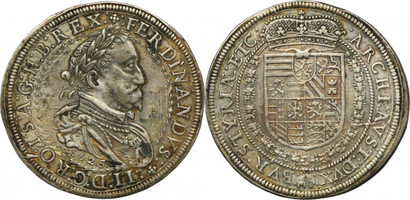 Austria, Ferdinand II, Thaler Graz 1625 Attractive coin that exhibits plenty of ...