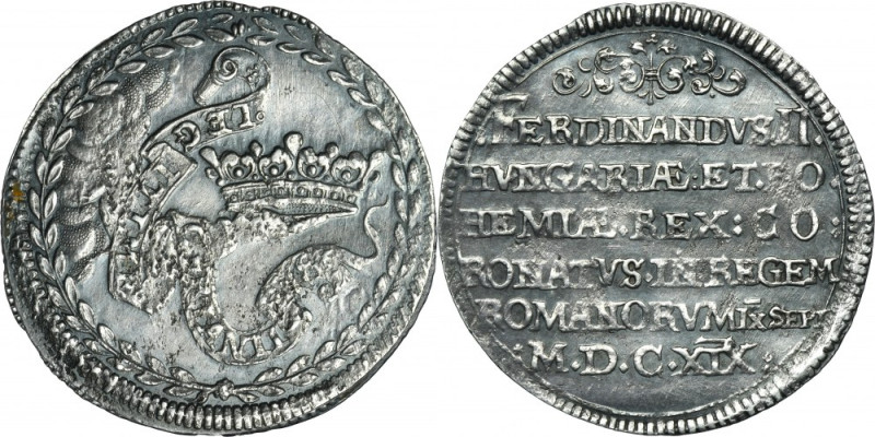 Austria, Ferdinand II, Coronation token Frankfurt 1619 - VERY RARE Very rare cor...