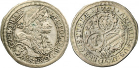 Austria, Leopold I, 3 Krajcary Graz 1701 IA