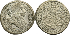 Austria, Leopold I, 3 Kreuzer Graz 1705 IA