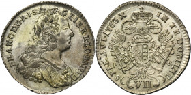 Austria, Franz I, 7 Kreuzer Prague 1763 PR
