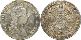 Austrian Netherlands, Joseph II, Brussels Thaler 1784 B