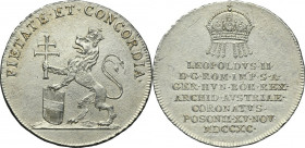 Austria, Leopold II, Coronation token Wien 1790